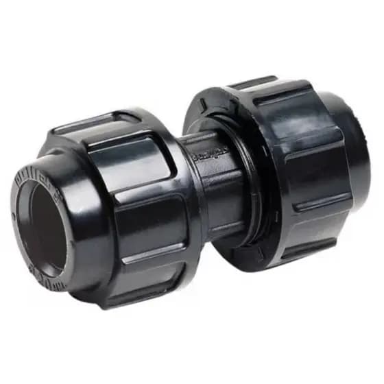 União Emenda Mangueira Preta 3/4 P Cavalete Sabesp/Sanasa Aquecedor Pp 20mm