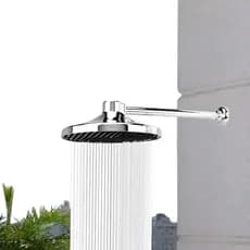 Ducha Chuveiro Medio Fria Cascata Piscina Jardim Cromada Banheiro Economiza Agua
