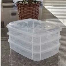 Porta Frios com divisórias Transparente de Plástico