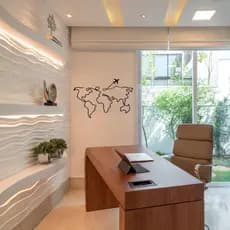 Painel Mapa Mundi Decorativo Para Parede Mdf