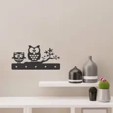 Porta Chaves Porta Chaves Corujinhas em Mdf Vazado de 3mm