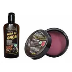 Kit Pretinho Baba De Onça + Cera Revitalizadora de Plásticos, Batom Black