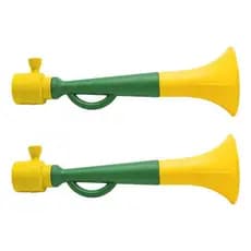 Kit 2 Corneta Buzina Vuvuzela 30cm Copa Do Mundo Brasil
