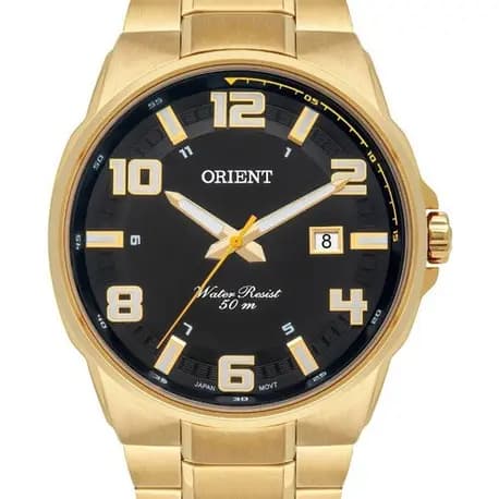 Relogio Orient Masculino Dourado Sport Mgss1186 P2kx