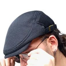 Boina com Regulagem Lateral  Estilo Peaky Blinders Cor Preta
