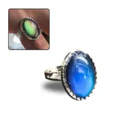 Anel Do Humor Modelo Oval Muda De Cor Com Tabela De Cores