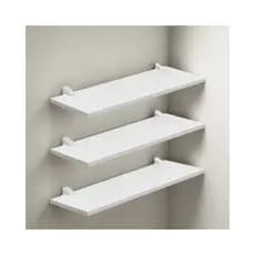 Kit Com 3 Prateleiras Mdp Bcas 20x60 Com Suportes D-core