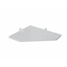 Prateleira Canto MDP Bca 30x30cm com Suportes