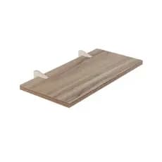 Prateleira Mdf Ebano 20x40cm Suportes