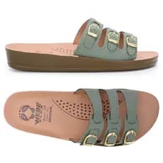 Chinelo Ortopédico Feminino Verde Webe Flex Macio Leve e Confortável Sandália Birken Várias Cores
