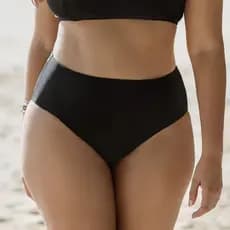 Calcinha Hot Pant Feminina Preta Praia Piscina Conforto