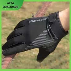 1 Par De Luvas Para Bicicleta De Dedo Inteiro Touchscreen Antiderrapante MTB/Esportivas Ao Ar Livre Respirável