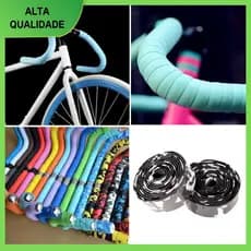 (ZX) 2 Peças Fita De Borracha De Guidão De Bicicleta Com 2 Plugues Para Guidão De Bicicleta