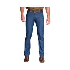 Calça Jeans Tradicional Algodão Trabalho Serviço Básica Ref: 918