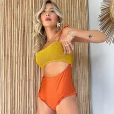 Maiô  Fadinha Lastex diferente body