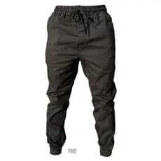 CALÇA JOGGER MASCULINO JEANS E SARJA SLIM COM ELASTICO AJUSTÁVEL