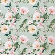 Papel de Parede Adesivo Floresce Verde Flores