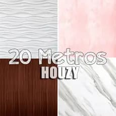 Papel de Parede 20 METROS x 45CM - Decorativo Auto Adesivo madeira quarto sala