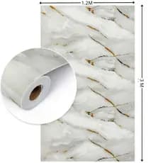Painel Adesivo EFEITO Marmore Flexivel (PET) 120x300cm (3,60m²)