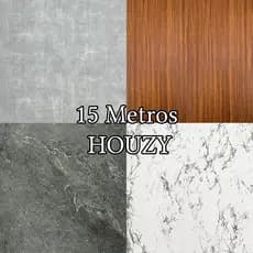 Papel de Parede 15 METROS x 45CM - Decorativo Auto Adesivo madeira quarto sala