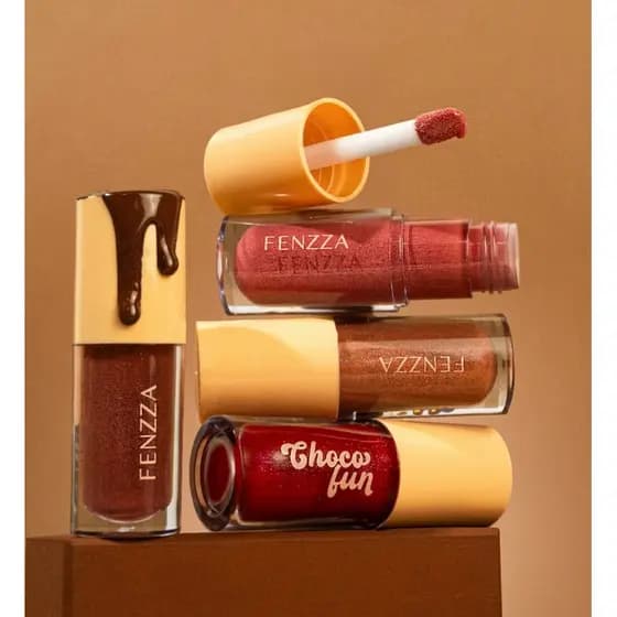 BOX C/24 TINT CREAM COM GLITTER FENZZA CHOCOFUN Novidade FZ20085B
