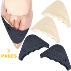 Kit 2 Pares Protetor Bico Sapato Ajustavel Macio Preenchimento