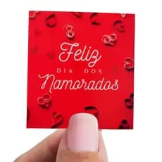 Mini Cartão Tag Dia dos Namorados Cliente Presente