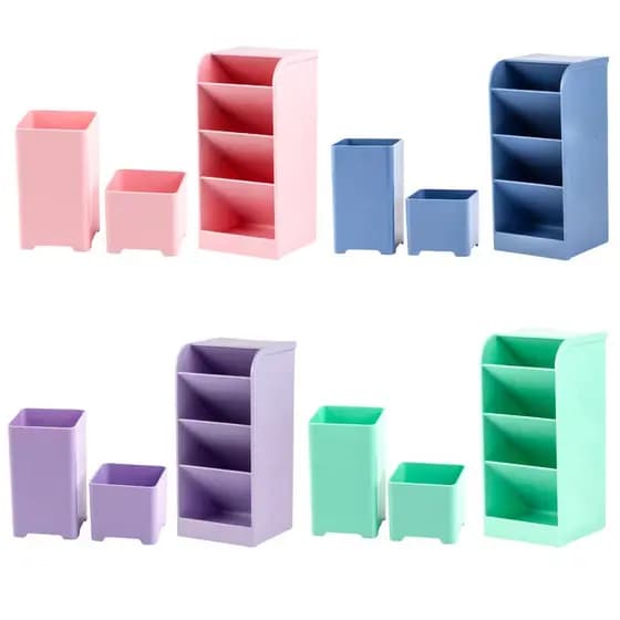 Organizadores mesa porta canetas objetos Maxcril kit escritorio escolar escrivaninha uso geral