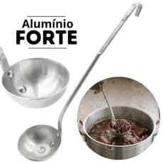 Concha Industrial N10 42 cm Alumínio Forte Talher para Cozinha Feijoada