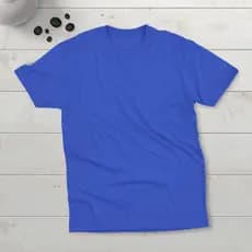Camiseta Azul Casual | 100% Algodão