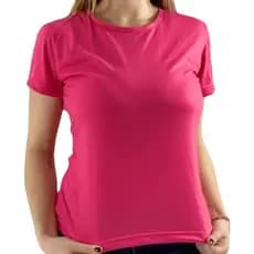 Baby Look Rosa Pink Básica | Malha 30.1
