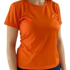 Baby Look Laranja Básica | Malha 30.1