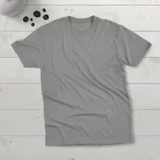 Camiseta Cinza Casual | 100% Algodão