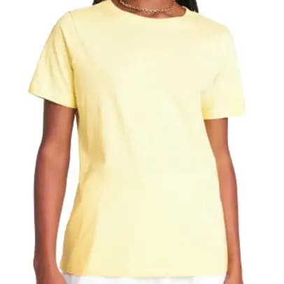 Baby Look Amarelo Bebê Básica | Malha 30.1