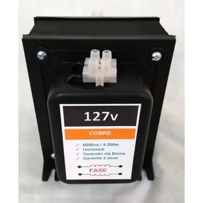Transformador 6000va Em Cobre 4200 Watts 16000 Btus
