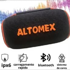 Caixa de Som LED RGB Bluetooth Portátil TWS 30W Kapbom KA-8296 Alto-falantes duplos à prova d
