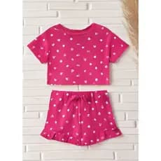 Baby Doll Isabela Infantil Pijama De Dormir Menina Moça Feminino Roupa Estampado Short Dool Noite