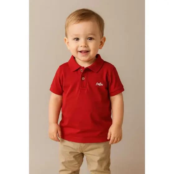 Camiseta Polo Infantil Serelepe Kids – Manga Curta | Algodão Confortável | Cores Vibrantes