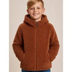 Jaqueta Infantil Masculina Peluciada Forrada Inverno Casaco Menino Quentinho Confortável