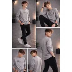 Camiseta Manga Longa Infantil Masculina Tom Quest Algodão Confortável Casual Menino Básica Estilosa
