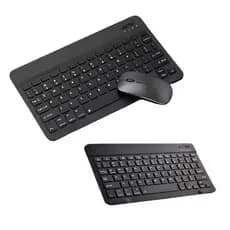 Kit Teclado e Mouse S Fio Bluetooth-Compativel c/Android iOS
