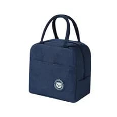 Azul - Bolsa Térmica Lancheira para Marmita com Bolso Lateral