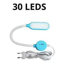Luminária TOUCH Haste Flexivel  Com Imã Bivolt Máquina De Costura 30 LEDS