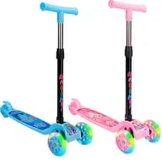 Patinete Infantil 3 Rodas De Led Dobrável Scooter Crianças