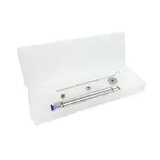 Caneta Peeling Diamante Alumínio Prata 3 Ponteiras Imediato