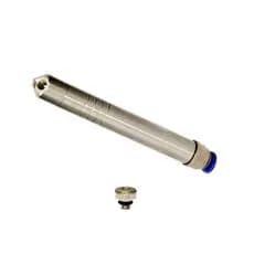 Kit Caneta Diamantada Corpo De Aluminio Prata C/ 1 Ponteira