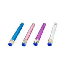 Kit Caneta Diamantada Corpo De Aluminio  C/ 2 Ponteiras (4 CORES)