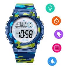 Camo Kids Relógio Digital Impermeável Unissex Para Meninos Meninas Esportes Ao Ar Livre