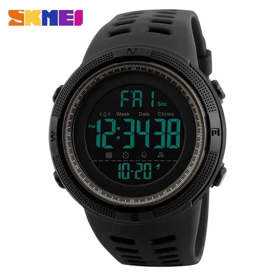 SKMEI Relogio 1251 esportes imperme谩vel masculino lazer digital LED digital multifuncional rel贸gio eletr么nico