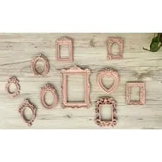 Kit 10 Peças Molduras Resina D223 Parede Molduras Hall Provençal Clássico Vintage Quadros Decoração